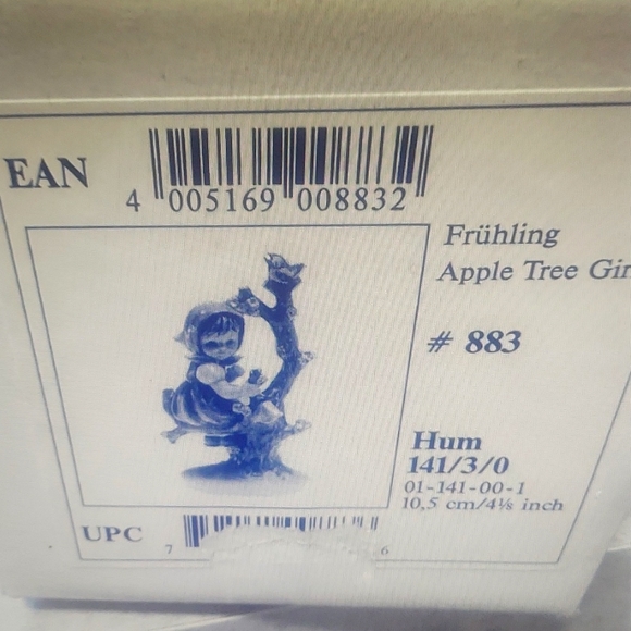 M.J. HUMMEL Goebel Apple Tree Girl Vintage - Picture 10 of 10
